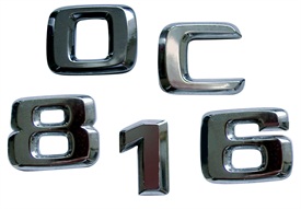 Chrome badge - 'T' - 15329